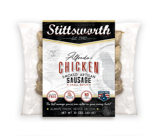 Stittsworth Chicken Alfredo and Swiss Bratwurst - A Delicious and Guilt-Free Grilling Delight