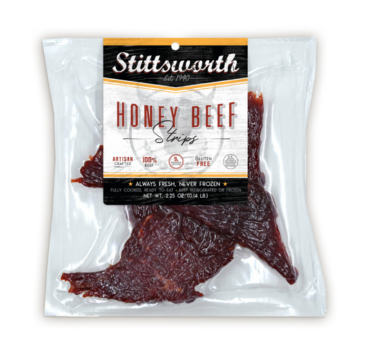 Fresh Honey Beef Jerky Strips - A Sweet and Nutritious Snack