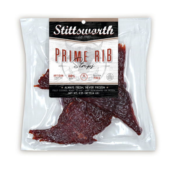 Prime Rib Beef Jerky Strips - A Fresh and Flavorful Delight | Jerky & Meat Sticks | Stittsworth Meats