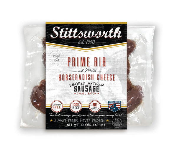 Prime Rib Horseradish Brats | Stittsworth Meats