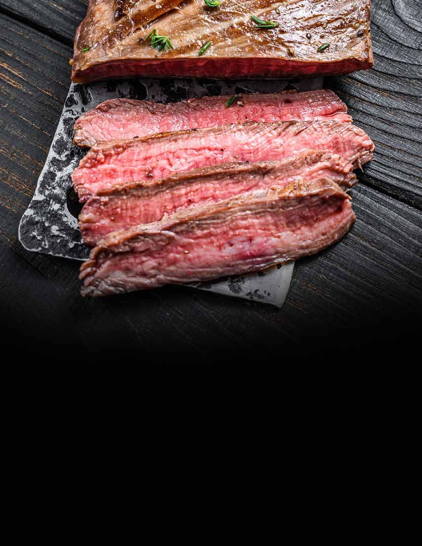 Stittsworth Meats craft — premium beef on butcher's blade